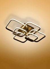 Contemporary LED Energy-efficient Light-adjusted Semi Flush Ceiling Light