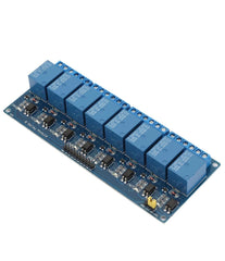 D8 Channel Relay Module With Optocoupler Isolation Blue Board PLC Relay Module