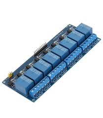 D8 Channel Relay Module With Optocoupler Isolation Blue Board PLC Relay Module