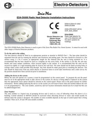 EDA D5000 Zerio Plus Wireless Heat Detector