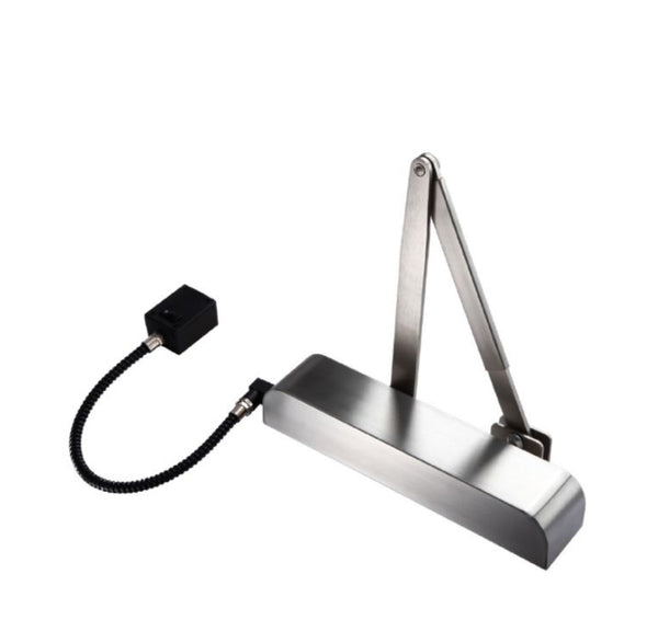 EXIDOR 9870 ELECTRO-MAGNETIC DOOR CLOSER 24V DC - SILVER FINISH VERSION