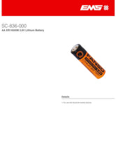 FANSO SmartCell AA ER14505M 3.6V Lithium Battery,SC-836-000