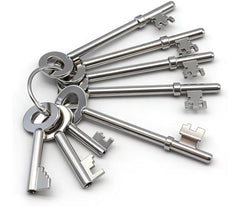 Fire Brigade Keys Full Set 9Pcs with FB1 FB2 FB4 FB11 FB14 Universal Fire Door & Firemans Drop Key for Emergency Access