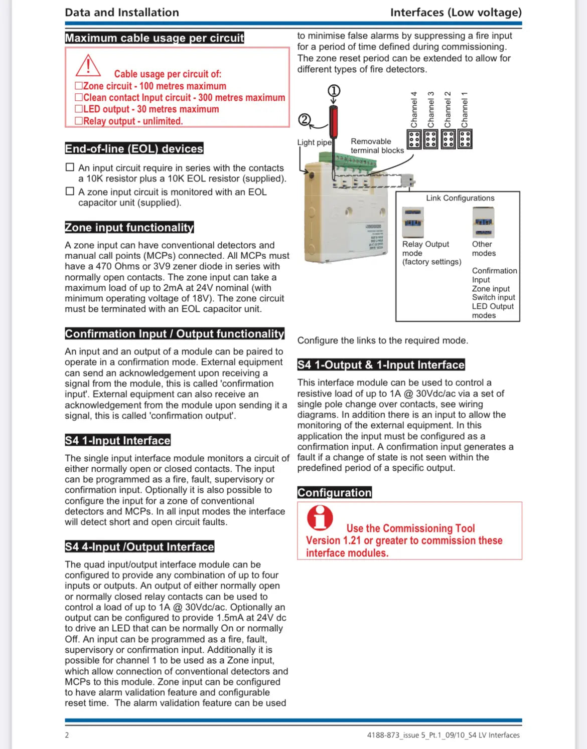 Gent S4-34410 Interface | Single Channel LV Input – FIXES-HUB