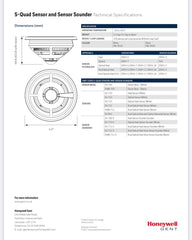 Gent S4-711 Dual Optical Heat Detector GENT by Honeywell