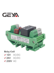GEYA 2 Channel Relay Module AC/DC 12V 24V AC230V Relay Interface PLC