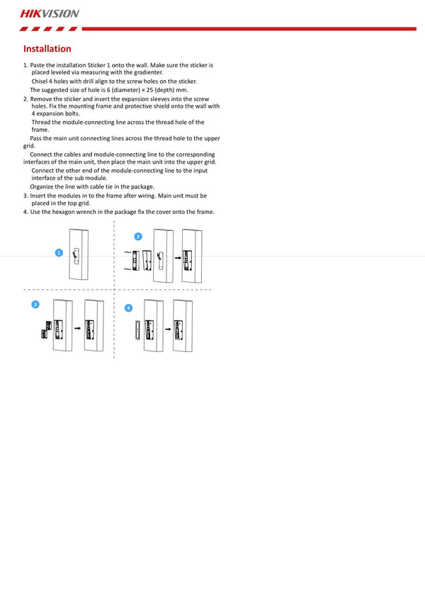Hikvision Rain Shield for 2 Module Door Station Surface Mount DS-KABD8003-RS2