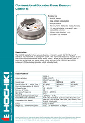 Hochiki Conventional Sounder Beacon Base - White Case (non EN54-23 compliant)