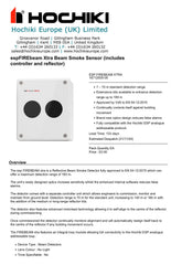 Hochiki ESP Firebeam Xtra Beam Smoke Sensor includes Controller + Reflector