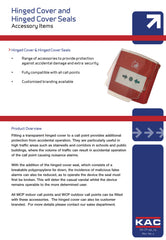 KAC Manual Call Point Hinged Cover
