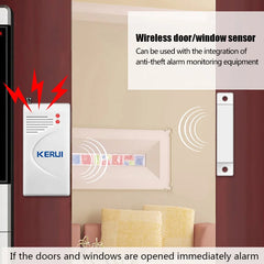 KERUI Security Alarm System Indoor Outdoor Weather-Proof Siren Window Door Sensors Motion Sensor Alarm With Remote