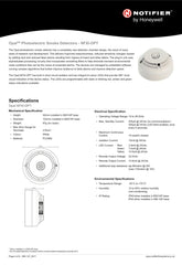 Notifier NFXI-OPT Opal Addressable Smoke Detector
