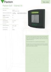 Paxton E50 Exit Button 356-310