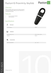 Paxton10 Keyfob (Pack 10) 010-170