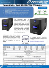 PowerWalker Basic VI 1000 STL Line Interactive…