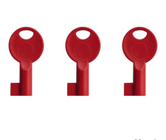 Red Fire Alarm Keys – CFP (C-Tec) Panel Keys for testing and reset. Pack of 3.