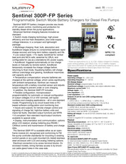 Sentinel 300P-FP 12/24VDC 10A Open Frame Battery Charger (42703851)