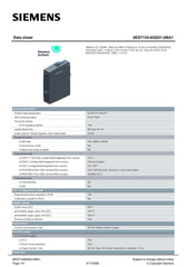 SIMATIC ET 200SP ANALOG INPUT MODULE 6ES7134-6GD01-0BA1 SIEMENS