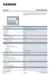 SIMATIC HMI KTP1200 Basic Basic Panel Key/touch operation 12’’ TFT display 6AV2123-2MB03-0AX0 SIEMENS