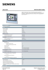 SIMATIC HMI KTP400 Comfort Panel 6AV2124-2DC01-0AX0 SIEMENS
