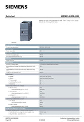 SIMATIC S7-1200 Analog input SM 1231 6ES7231-4HD32-0XB0 SIEMENS