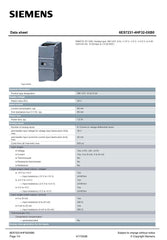 SIMATIC S7-1200 Analog input SM 1231 6ES7231-4HF32-0XB0 SIEMENS