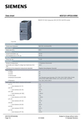 SIMATIC S7-1200 Analog input SM 1231 RTD 6ES7231-5PD32-0XB0 SIEMENS