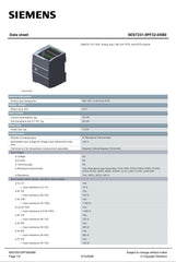 SIMATIC S7-1200,Analog input SM 1231 RTD 6ES7231-5PF32-0XB0