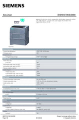 SIMATIC S7-1200 CPU 1212C compact CPU 6ES7212-1HE40-0XB0 SIEMENS