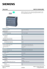 SIMATIC S7-1200 CPU 1214C compact CPU 6ES7214-1BG40-0XB0 SIEMENS