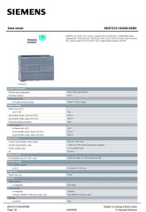 SIMATIC S7-1200 CPU 1215C compact CPU 6ES7215-1AG40-0XB0 SIEMENS