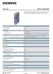 SIMATIC S7-1500 CPU 1511-1 PN 6ES7511-1AK02-0AB0 SIEMENS