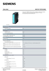 SIMATIC S7-300 Analog input SM 331,6ES7331-7KF02-0AB0 SIEMENS