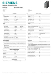 SINAMICS G120C 6SL3210-1KE18-8AF1 SIEMENS