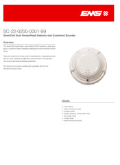 SmartCell Wireless Dual Smoke/Heat Detector Sounder SC-22-0200-0001-99