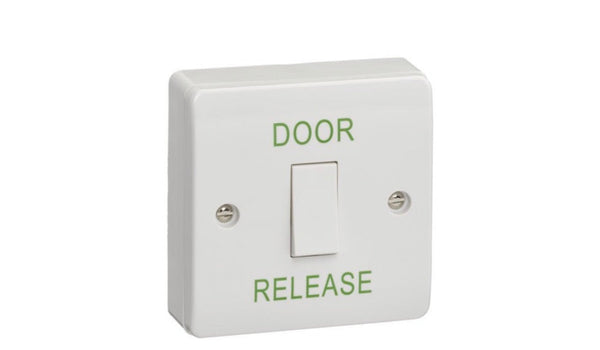 SSP Surface Door Release Button Plastic Single Pole SPB001