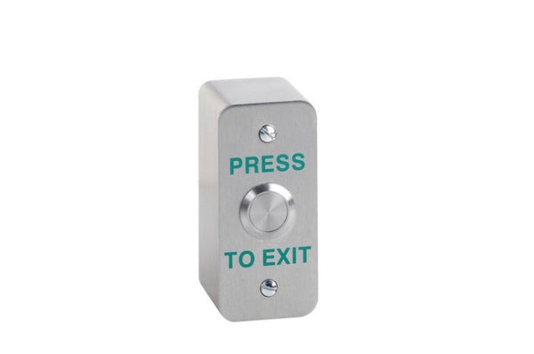 SSP Surface narrow 19mm stainless steel exit button SPB002NS