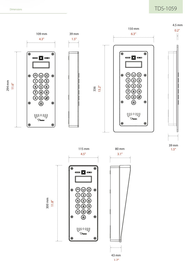 Standard Panel with Rain Hood Surface Mount 337-410