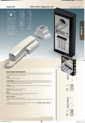 Videx 1 Way Surface 4000 Series Audio Kit (3 + 1) with 3011 Telephone + 321 PSU (Suffix /Bl for Gun Metal Gray Fascia)
