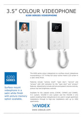 Videx VX2200 Colour Videophone with 3.5’’ Monitor & Timed Privacy (No Backplate Required) 6276