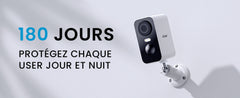 Wireless WiFi Surveillance Camera with Battery Night Vision,Colour and AI & PIR Motion Detection,Outdoor/Indoor